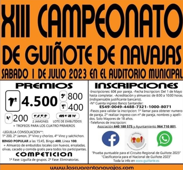 XIII Campeonato Guiñote Navajas